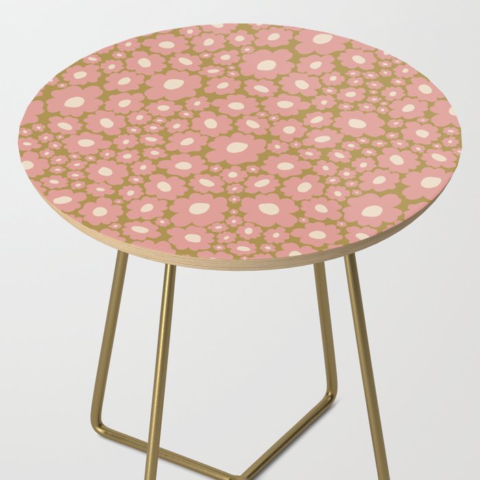 70âs Retro Floral  Side Table Gallery Image 2