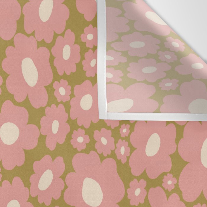 70âs Retro Floral  Wall Tapestry Gallery Image 3