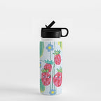 Sweet Strawberry Plant Friends in Yellow & Pink Water Bottle Gallery Image 1