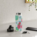 Sweet Strawberry Plant Friends in Yellow & Pink Water Bottle Gallery Image 4