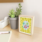 Sweet Strawberry Plant Friends in Yellow & Pink Mini Art Print Gallery Image 2