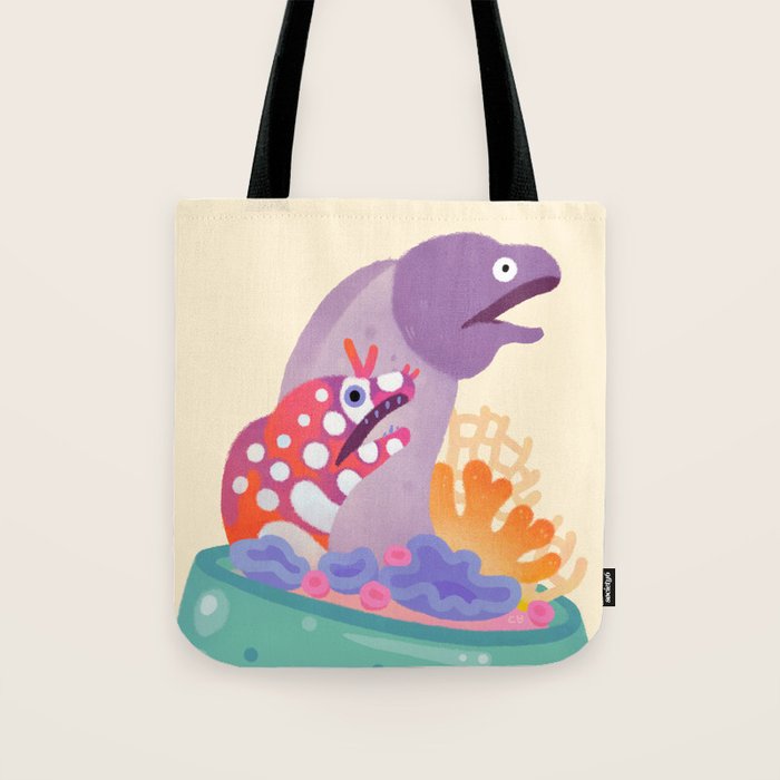 Eel flower pot Tote Bag Gallery Image 1