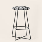 Retro 1957 Telephone in Black & White Stool Gallery Image 1