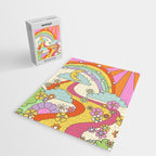 retro hippie boho print  Jigsaw Puzzle Gallery Image 2