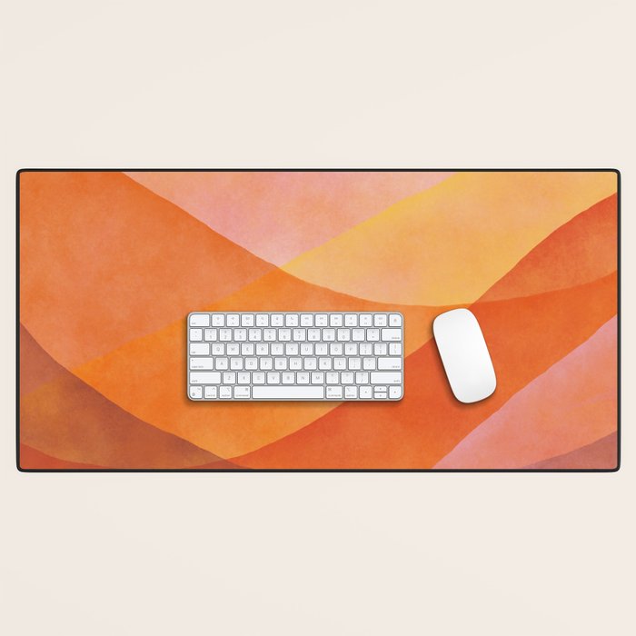 Modern Abstract Art Print - Watercolor Mountain #8 Desk Mat Gallery Image 1