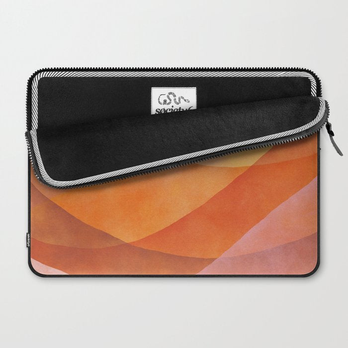 Modern Abstract Art Print - Watercolor Mountain #8 Laptop Sleeve Gallery Image 2