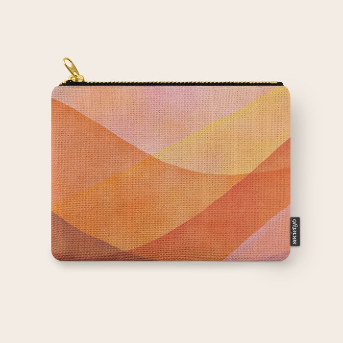 Modern Abstract Art Print - Watercolor Mountain #8 Carry All Pouch Gallery Image 1