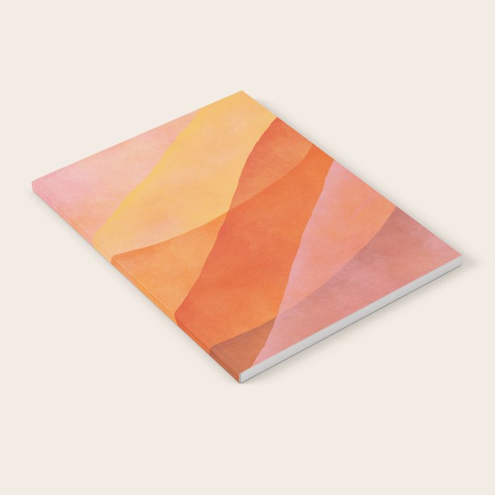 Modern Abstract Art Print - Watercolor Mountain #8 Notebook Gallery Image 2