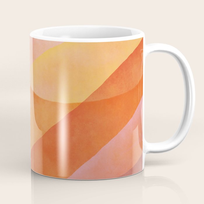 Modern Abstract Art Print - Watercolor Mountain #8 Coffee Mug Gallery Image 1