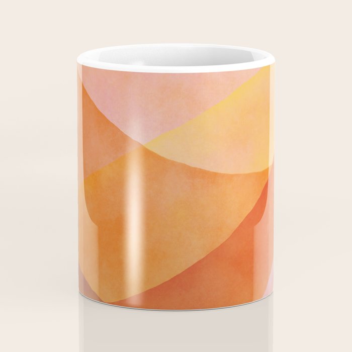 Modern Abstract Art Print - Watercolor Mountain #8 Coffee Mug Gallery Image 4