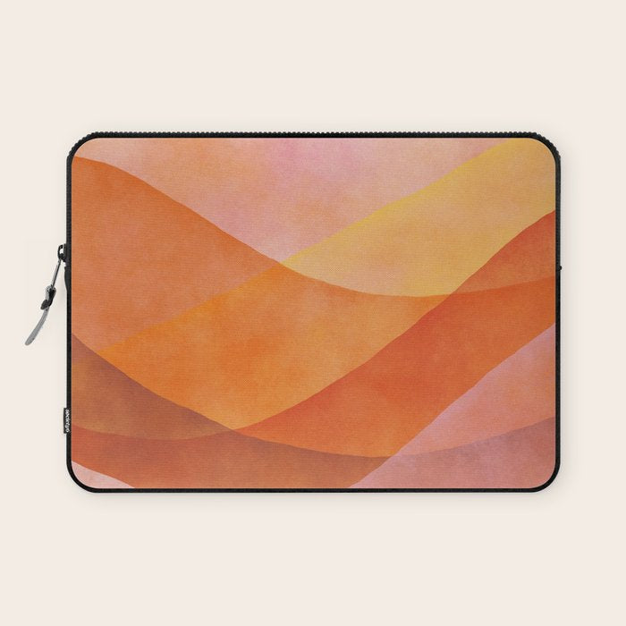 Modern Abstract Art Print - Watercolor Mountain #8 Laptop Sleeve Gallery Image 1