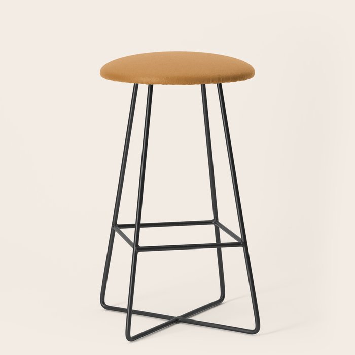 Desert Sands: Camel Skin Hue and Leather Style Stool Gallery Image 1