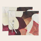 Baroque Burgundy Copper Ivory Maximum Abstract Art Placemat Gallery Image 1
