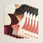 Baroque Burgundy Copper Ivory Maximum Abstract Art Wrapping Paper Gallery Image 3