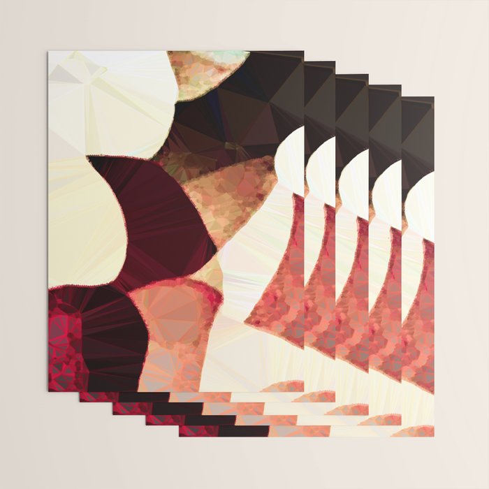 Baroque Burgundy Copper Ivory Maximum Abstract Art Wrapping Paper Gallery Image 3