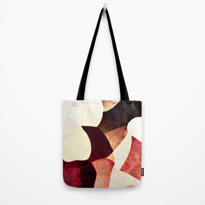 Baroque Burgundy Copper Ivory Maximum Abstract Art Tote Bag Gallery Image 2