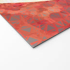 Baroque Burgundy Copper Ivory Maximum Abstract Art Welcome Mat Gallery Image 2