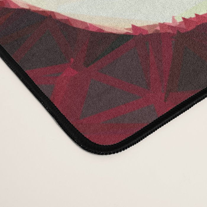 Baroque Burgundy Copper Ivory Maximum Abstract Art Desk Mat Gallery Image 4
