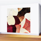 Baroque Burgundy Copper Ivory Maximum Abstract Art Wall Mural Gallery Image 2