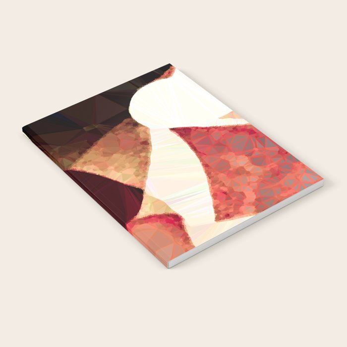 Baroque Burgundy Copper Ivory Maximum Abstract Art Notebook Gallery Image 1