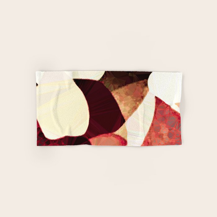Baroque Burgundy Copper Ivory Maximum Abstract Art Bath Towel Gallery Image 1