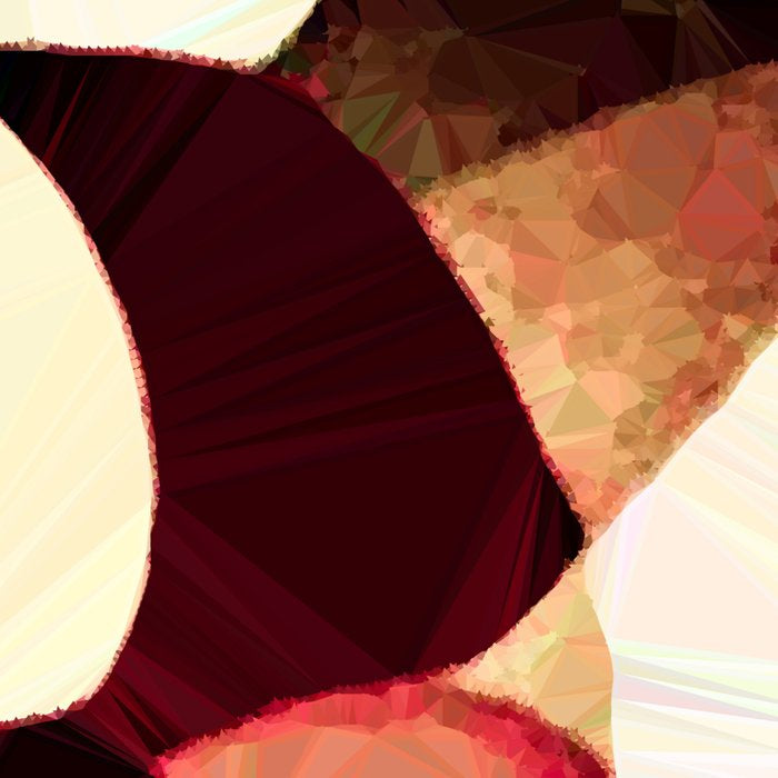 Baroque Burgundy Copper Ivory Maximum Abstract Art Coffee Mug Gallery Image 2
