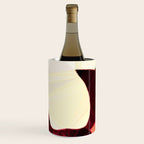 Baroque Burgundy Copper Ivory Maximum Abstract Art Wine Chiller Gallery Image 2