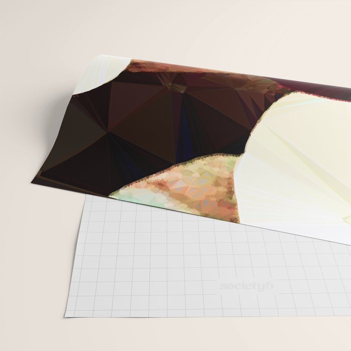 Baroque Burgundy Copper Ivory Maximum Abstract Art Wrapping Paper Gallery Image 2