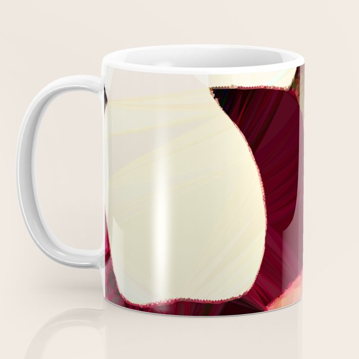 Baroque Burgundy Copper Ivory Maximum Abstract Art Coffee Mug Gallery Image 3