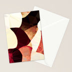 Baroque Burgundy Copper Ivory Maximum Abstract Art Stationery Card Gallery Image 2