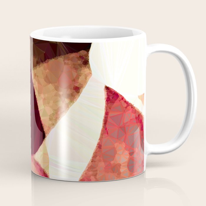 Baroque Burgundy Copper Ivory Maximum Abstract Art Coffee Mug Gallery Image 1