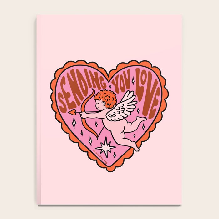 Sending You Love Cupid Notebook Gallery Image 4