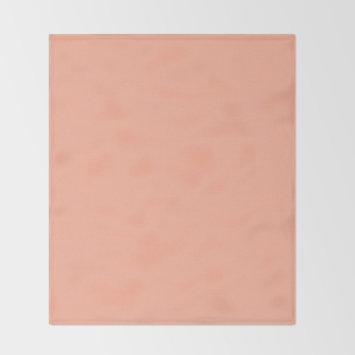 Simply Sweet Peach Coral Throw Blanket Gallery Image 2