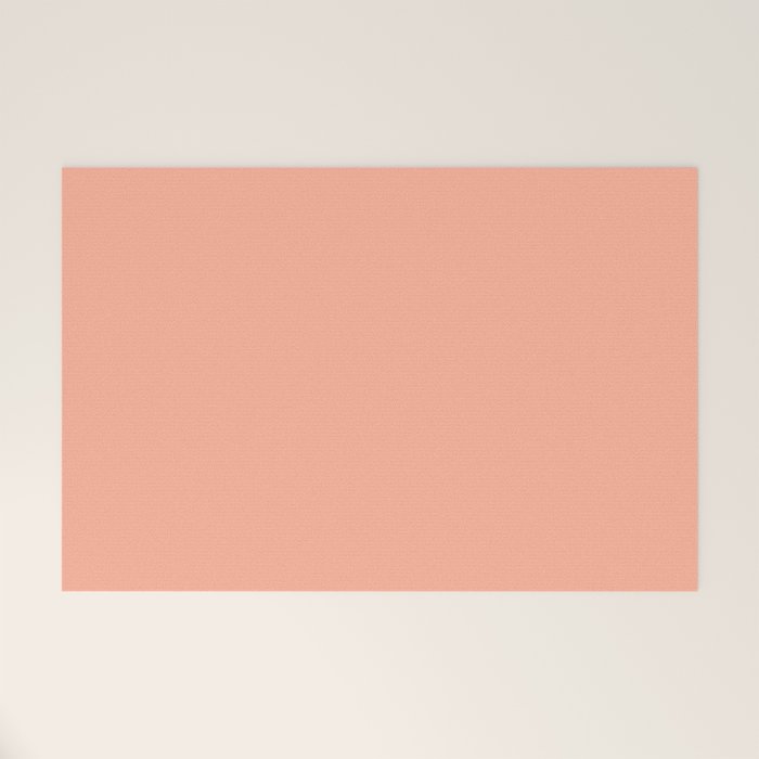 Simply Sweet Peach Coral Welcome Mat Gallery Image 1
