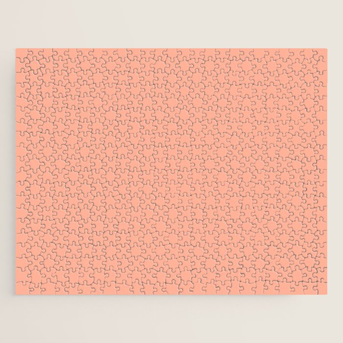 Simply Sweet Peach Coral Jigsaw Puzzle Gallery Image 1