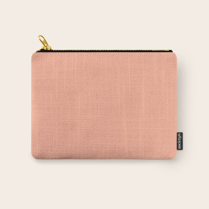 Simply Sweet Peach Coral Carry All Pouch Gallery Image 1