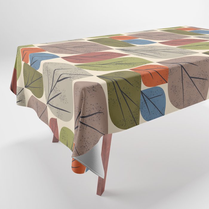 Leaf Grid Tablecloth Gallery Image 1