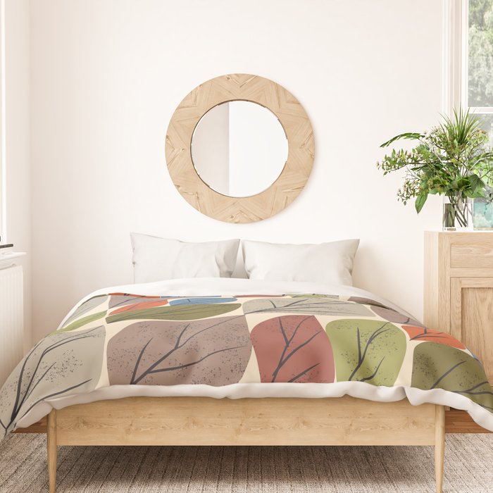 Leaf Grid Duvet Cover Gallery Image 3
