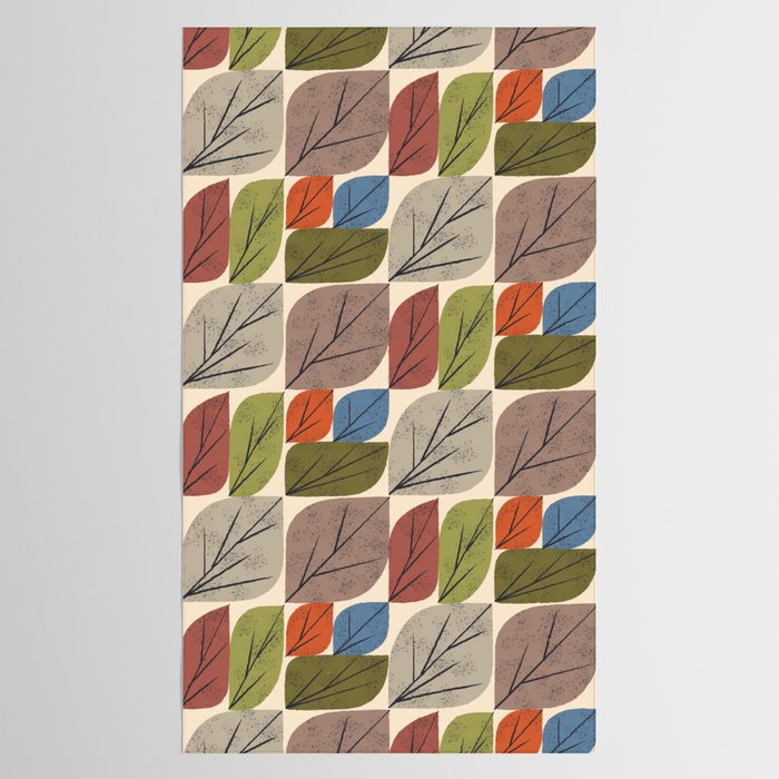 Leaf Grid Tablecloth Gallery Image 2