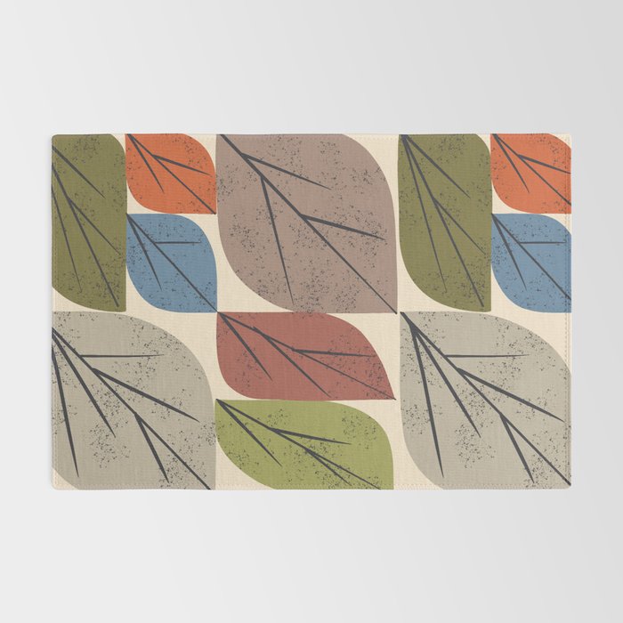 Leaf Grid Rug Gallery Image 2