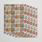 Leaf Grid Wrapping Paper Gallery Image 3