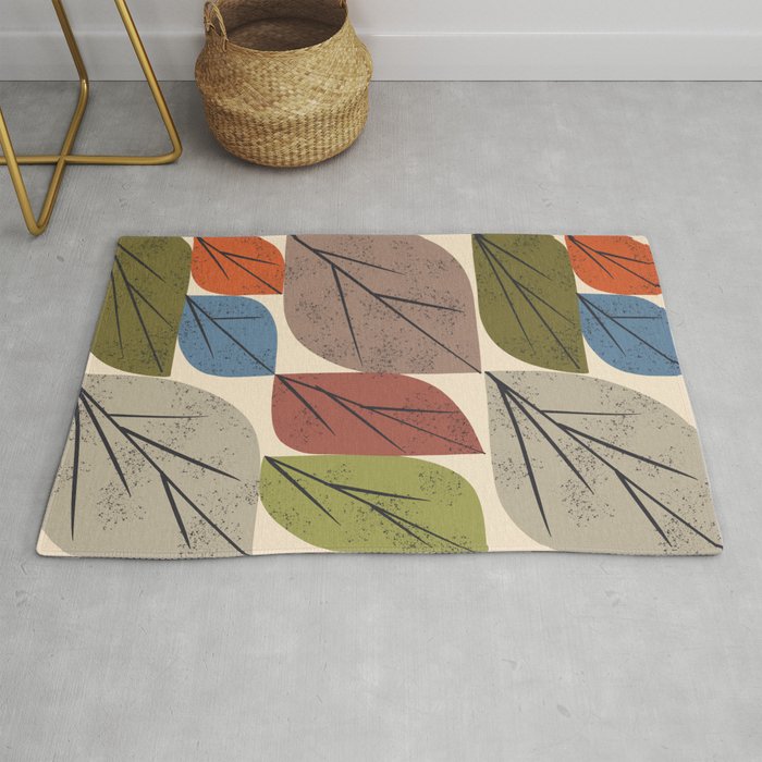 Leaf Grid Rug Gallery Image 1