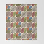 Leaf Grid Throw Blanket Gallery Image 2