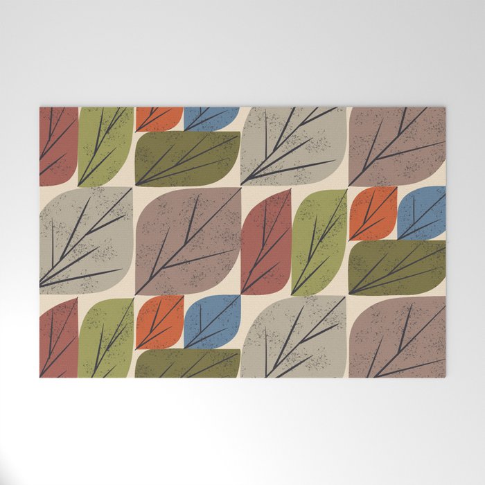 Leaf Grid Welcome Mat Gallery Image 1