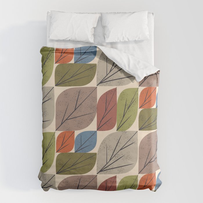Leaf Grid Duvet Cover Gallery Image 6