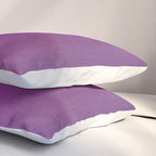 Plum Purple and Green Watercolor Abstract Pillow Sham Gallery Image 3