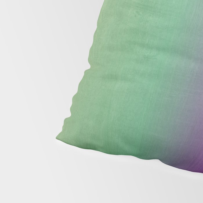 Plum Purple and Green Watercolor Abstract Pillow Sham Gallery Image 4