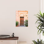 Wooden door on coral | Trastevere Rome Italy Travel Photography Poster Gallery Image 2