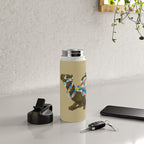 Colorful Desert Camel and Pyramids Water Bottle Gallery Image 4