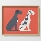 Great Dane Dog Illustration Serving Tray Gallery Image 1